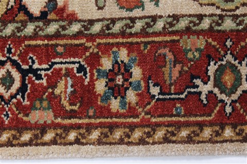 Serapi White Runner Hand Knotted 27 X 59 Area Rug 250-26090 Image 1