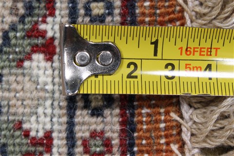 Sarouk Beige Runner Hand Knotted 26 X 62  Area Rug 250-26092 Image 10