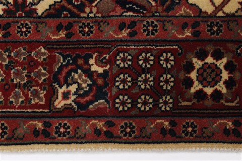 Tabriz Beige Runner Hand Knotted 28 X 61 Area Rug 250-26094 Image 2