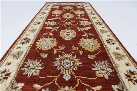 Ziegler Beige Runner Hand Knotted 25 X 61 Area Rug 250-26096 Image 1