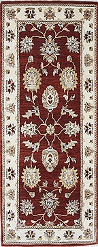 Ziegler Beige Runner Hand Knotted 2'5" X 6'1"  Area Rug 250-26096