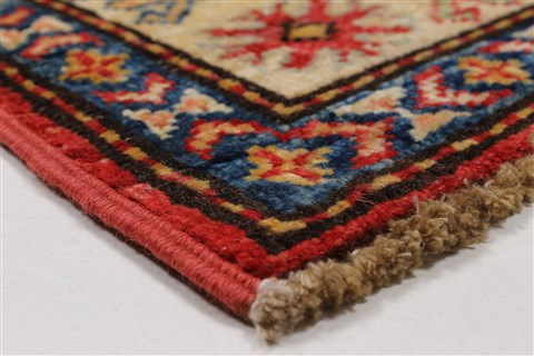 Kazak Red Runner Hand Knotted 111 X 58 Area Rug 250-26099 Image 5
