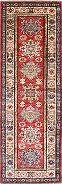 Pakistani Kazak Red Runner 6 ft and Smaller Wool Carpet 26099