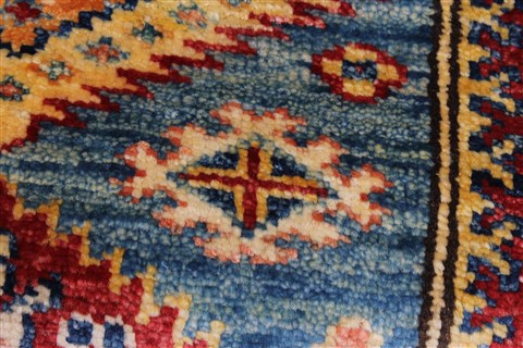 Kazak Beige Runner Hand Knotted 20 X 59 Area Rug 250-26100 Image 8