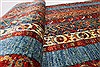 Pishavar Multicolor Hand Knotted 27 X 66 Area Rug 250-26103 Thumb 7