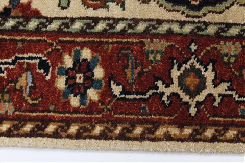 Serapi Beige Runner Hand Knotted 26 X 61 Area Rug 250-26110 Image 2