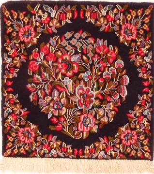 Persian Kerman Multicolor Square 4 ft and Smaller Wool Carpet 26113