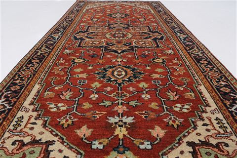Serapi Brown Runner Hand Knotted 26 X 60 Area Rug 250-26114 Image 14