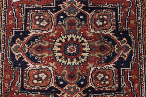 Serapi Brown Runner Hand Knotted 26 X 60 Area Rug 250-26114 Image 16