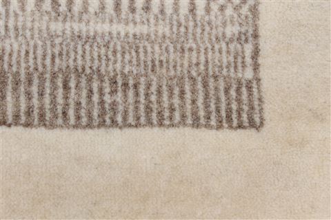 Gabbeh Grey Hand Knotted 27 X 61 Area Rug 250-26120 Image 1