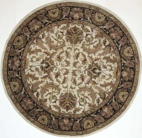 Jaipur Beige Round Hand Tufted 80 X 80  Area Rug 300-26123 Image 0