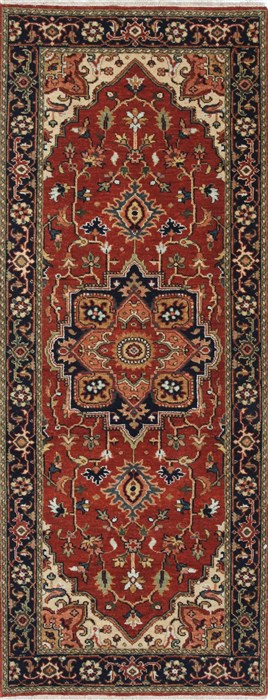 Serapi Brown Runner Hand Knotted 25 X 61 Area Rug 250-26124 Image 0