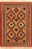 Hamedan Yellow Square Hand Knotted 20 X 25  Area Rug 253-26134 Thumb 0