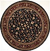 Agra Black Round Machine Made 710 X 710  Area Rug 300-26148 Thumb 0
