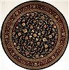 Agra Black Round Machine Made 710 X 710  Area Rug 300-26151 Thumb 0