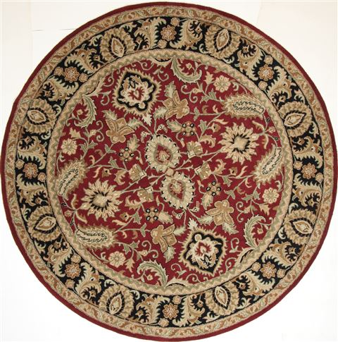 Jaipur Red Round Hand Tufted 80 X 80  Area Rug 300-26156 Image 0