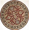 Jaipur Red Round Hand Tufted 80 X 80  Area Rug 300-26156 Thumb 0