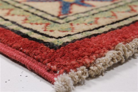 Kazak Blue Runner Hand Knotted 22 X 68 Area Rug 250-26163 Image 5