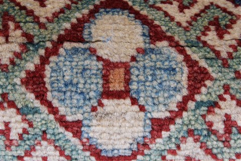Kazak Blue Runner Hand Knotted 22 X 68 Area Rug 250-26163 Image 7
