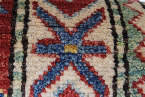 Kazak Blue Runner Hand Knotted 22 X 68 Area Rug 250-26163 Image 8