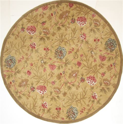 Jaipur Yellow Round Hand Tufted 80 X 80  Area Rug 300-26164 Image 0