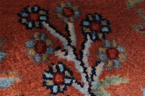Sarouk Beige Runner Hand Knotted 24 X 60 Area Rug 250-26166 Image 9