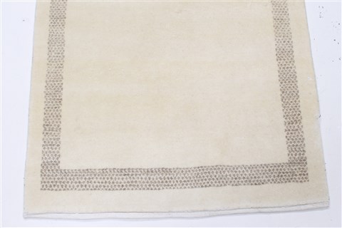 Gabbeh Grey Runner Hand Knotted 26 X 60 Area Rug 250-26169 Image 5