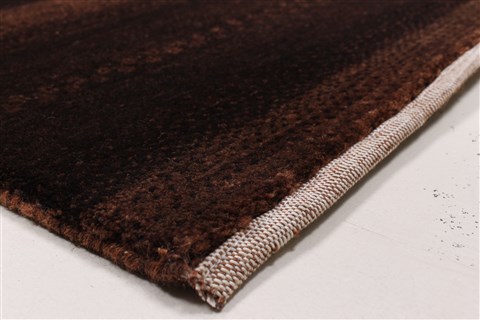 Gabbeh Brown Runner Hand Knotted 28 X 61 Area Rug 250-26173 Image 6