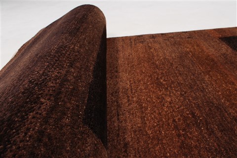 Gabbeh Brown Runner Hand Knotted 28 X 61 Area Rug 250-26173 Image 8