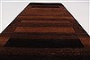 Gabbeh Brown Runner Hand Knotted 28 X 61 Area Rug 250-26173 Thumb 2