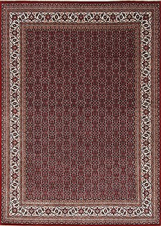 Indian Herati Red Rectangle 8x11 ft Wool Carpet 26174