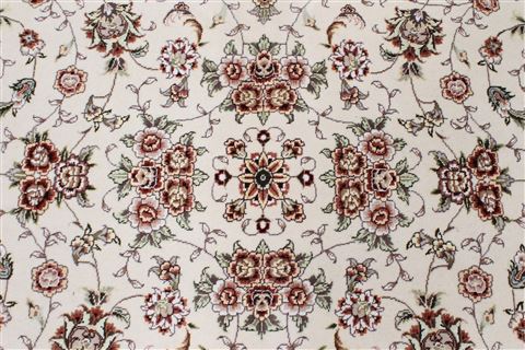 Jaipur White Hand Knotted 90 X 120 Area Rug 250-26176 Image 3