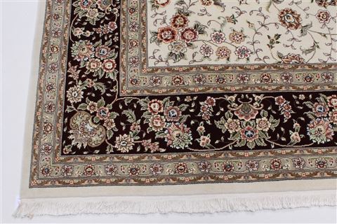 Jaipur White Hand Knotted 90 X 120 Area Rug 250-26176 Image 4