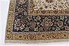 Isfahan Beige Hand Knotted 91 X 130  Area Rug 250-26177 Thumb 5