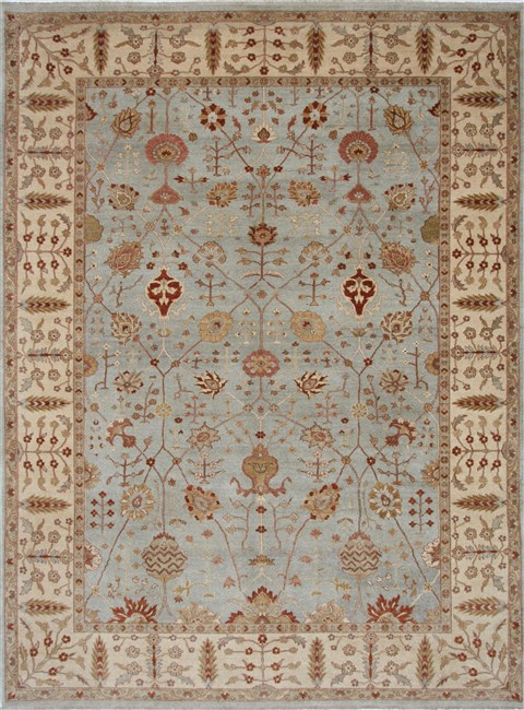 Ziegler Beige Hand Knotted 90 X 120 Area Rug 250-26178 Image 0