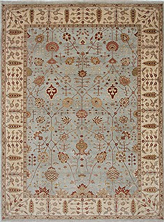 Ziegler Beige Hand Knotted 9'0" X 12'0"  Area Rug 250-26178
