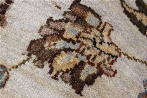 Kashan Beige Hand Knotted 91 X 1111 Area Rug 250-26179 Image 10