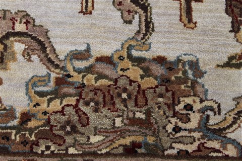 Kashan Beige Hand Knotted 91 X 1111 Area Rug 250-26179 Image 8