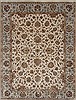Kashan Beige Hand Knotted 91 X 1111  Area Rug 250-26179 Thumb 0
