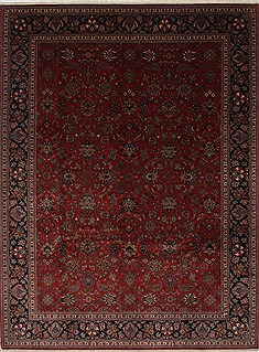 Indian Tabriz Beige Rectangle 9x12 ft Wool Carpet 26181