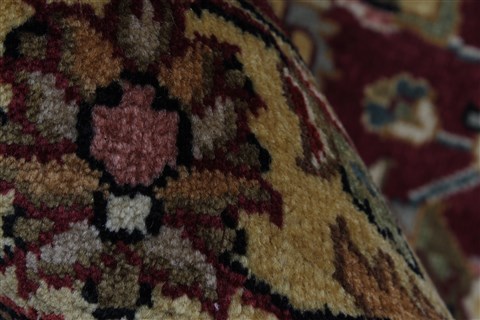 Kashan Beige Hand Knotted 811 X 120 Area Rug 250-26182 Image 8