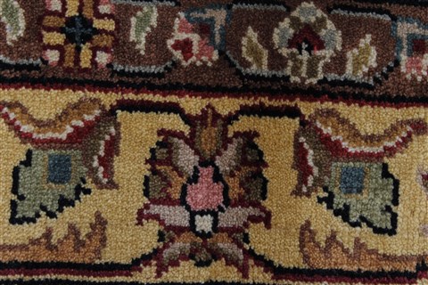 Kashan Beige Hand Knotted 811 X 120 Area Rug 250-26182 Image 9
