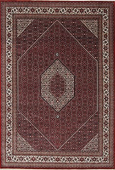 Persian Bidjar Red Rectangle 8x11 ft Wool Carpet 26186