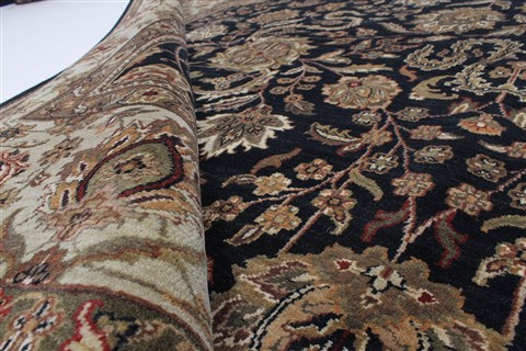 Kashan Beige Hand Knotted 90 X 1111 Area Rug 250-26187 Image 10