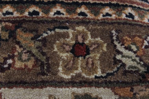 Kashan Beige Hand Knotted 90 X 1111 Area Rug 250-26187 Image 8
