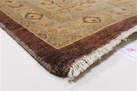 Tabriz Beige Hand Knotted 90 X 120 Area Rug 250-26188 Image 7