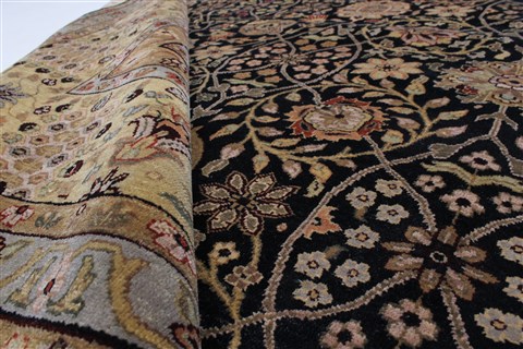 Kashan Beige Hand Knotted 811 X 123 Area Rug 250-26189 Image 1