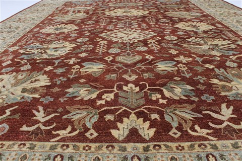 Kashmar Beige Hand Knotted 90 X 1110 Area Rug 250-26190 Image 2