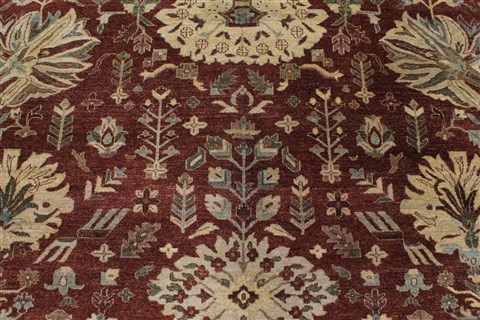Kashmar Beige Hand Knotted 90 X 1110 Area Rug 250-26190 Image 4