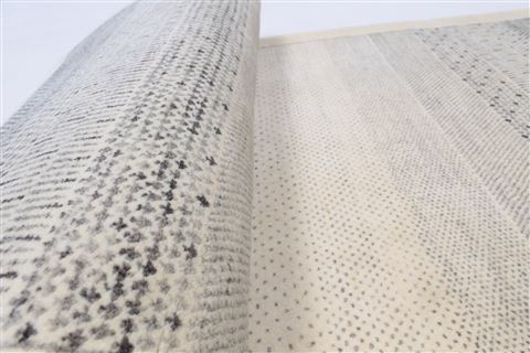 Gabbeh Grey Runner Hand Knotted 27 X 60 Area Rug 250-26191 Image 1